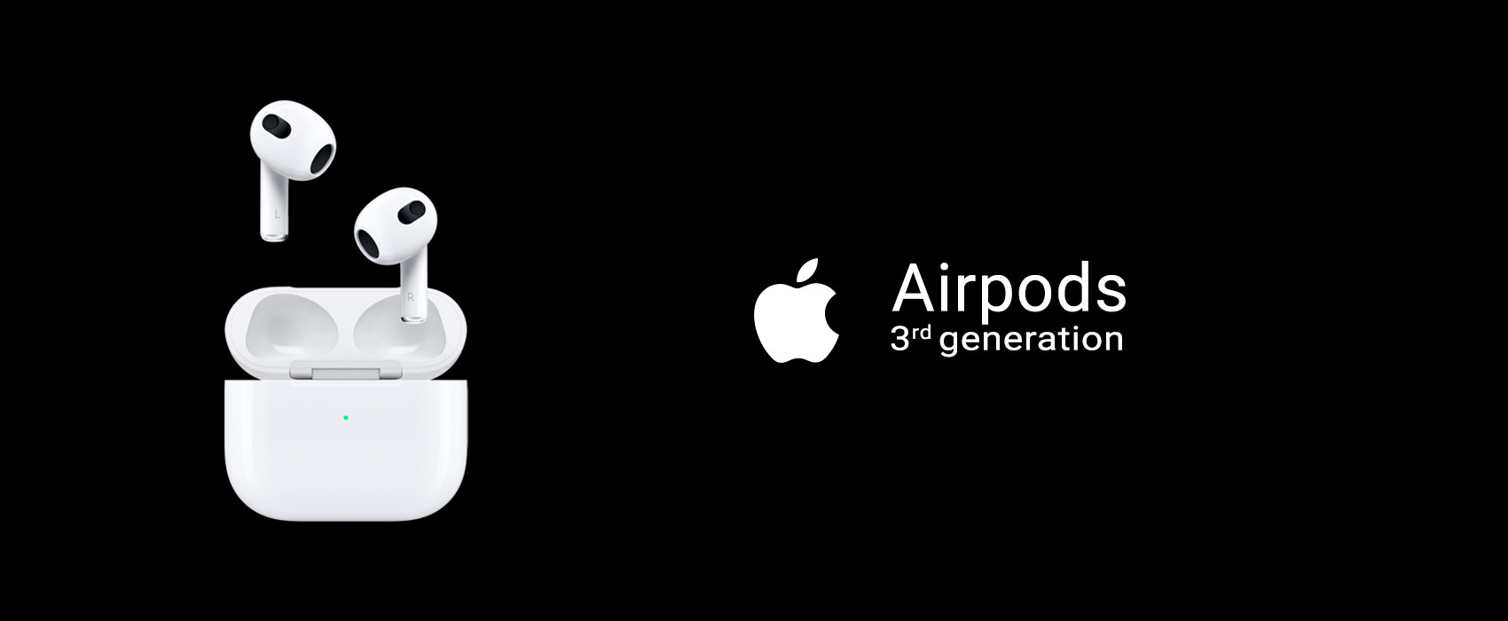 Oplev Nste Generation: Apple AirPods (3. generation) med Lightning Opladningsetui